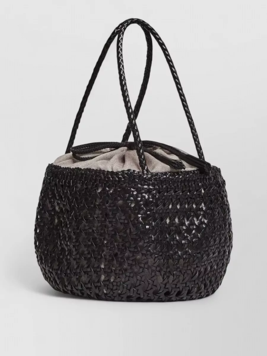 Dragon Diffusion Juventus Woven Crossbody Bag Dual Handles