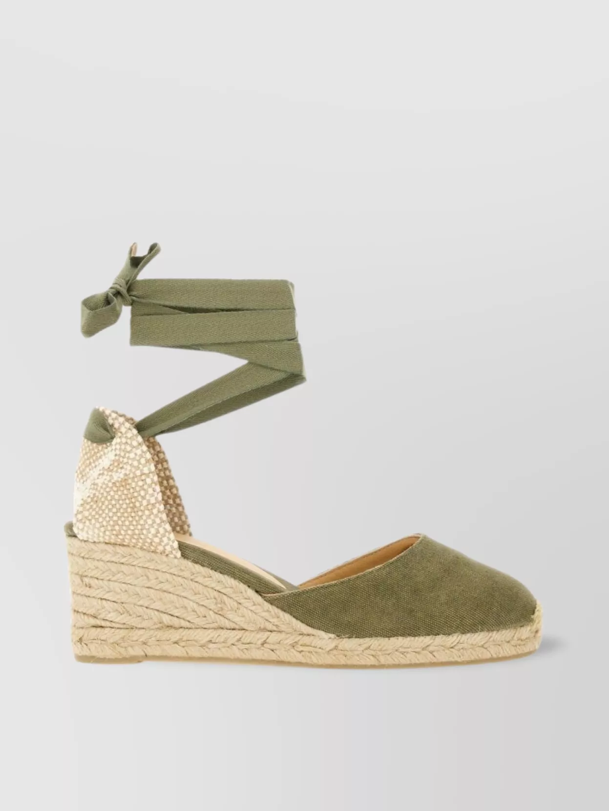 Castaner Closed Back Espadrille Wedge With Open Sides