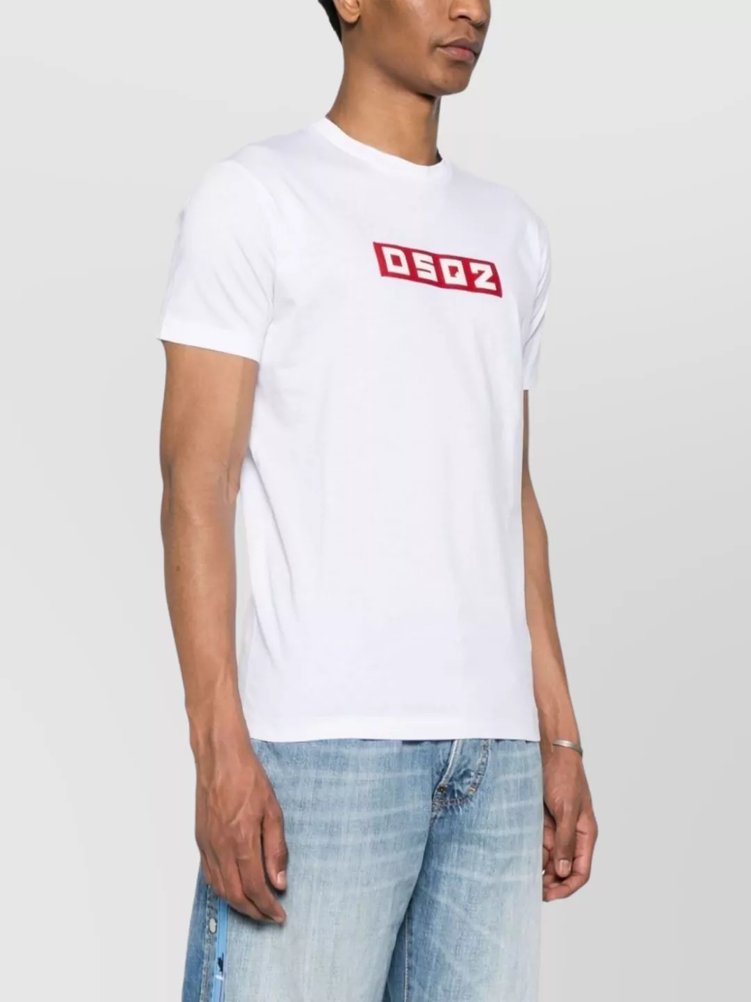 Dsquared2 Logo Appliqué Crew Neck Jersey T-Shirt