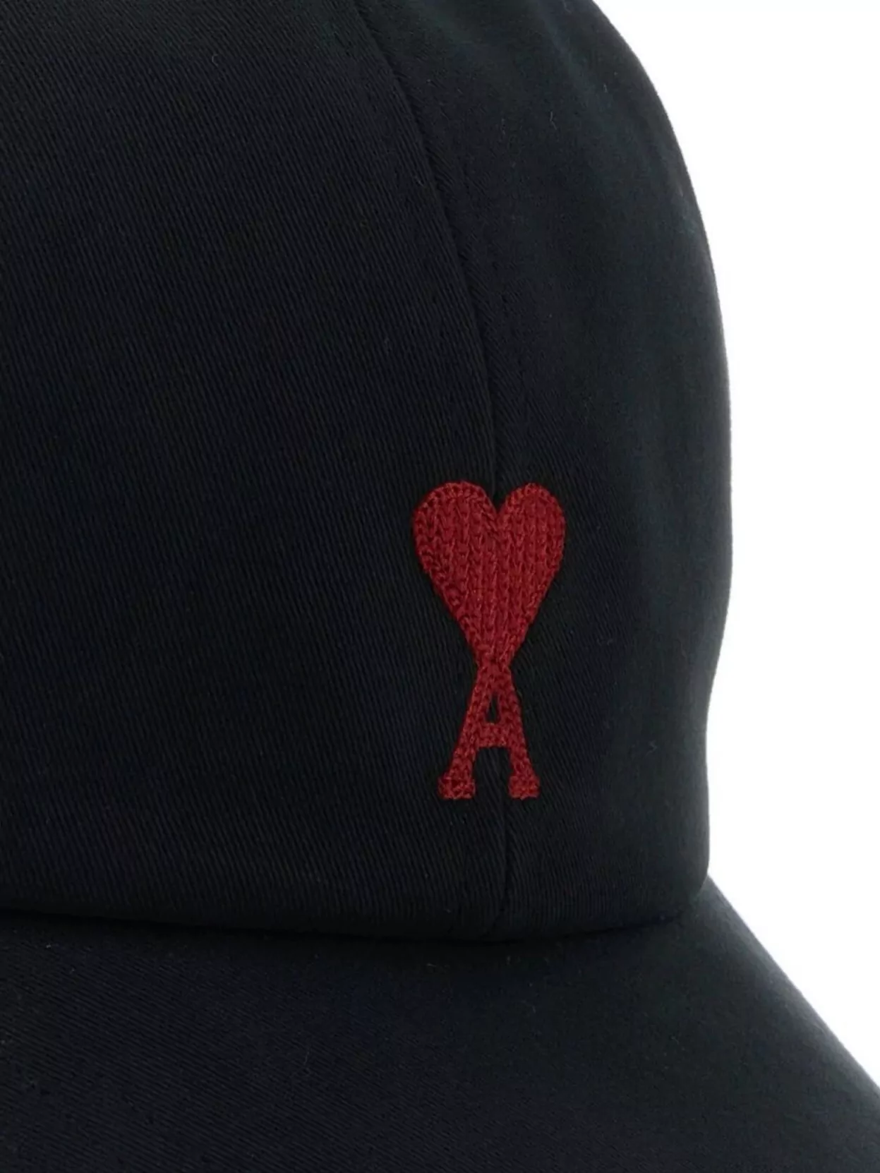 Ami Paris Cotton Hat With Curved Visor And Ventilation