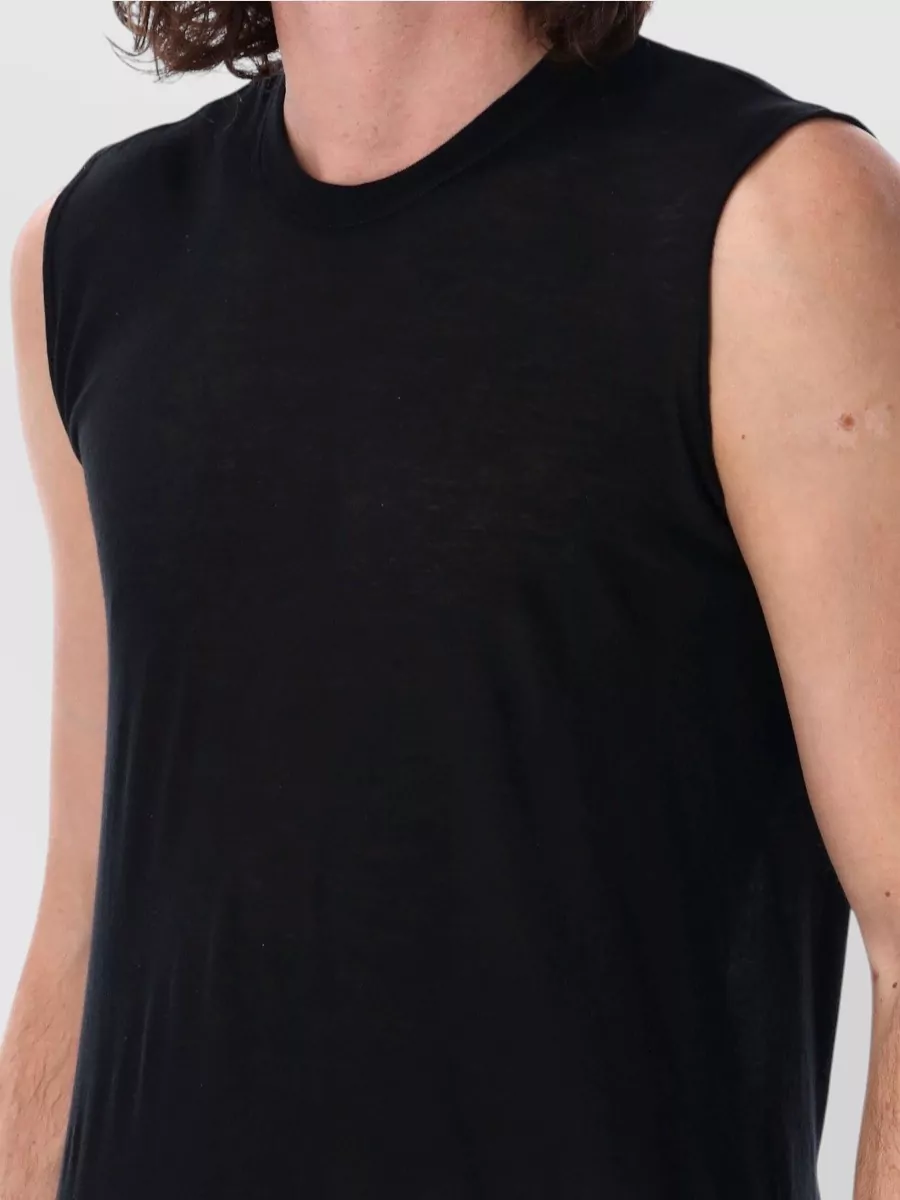 Rick Owens Cotton Sleeveless Ribbed Tank Top