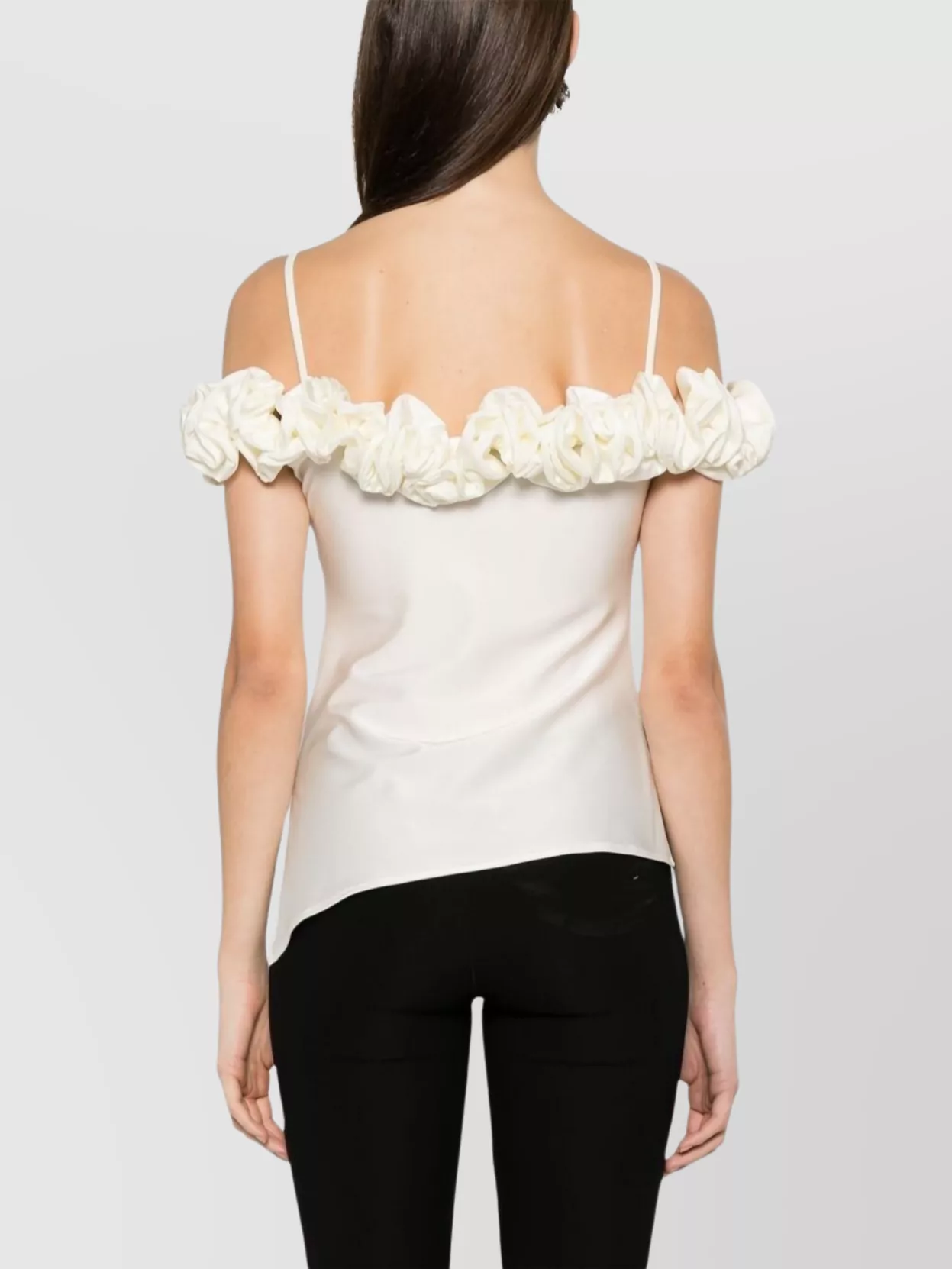 Coperni Sleeves Off-The-Shoulder Ruffled Top