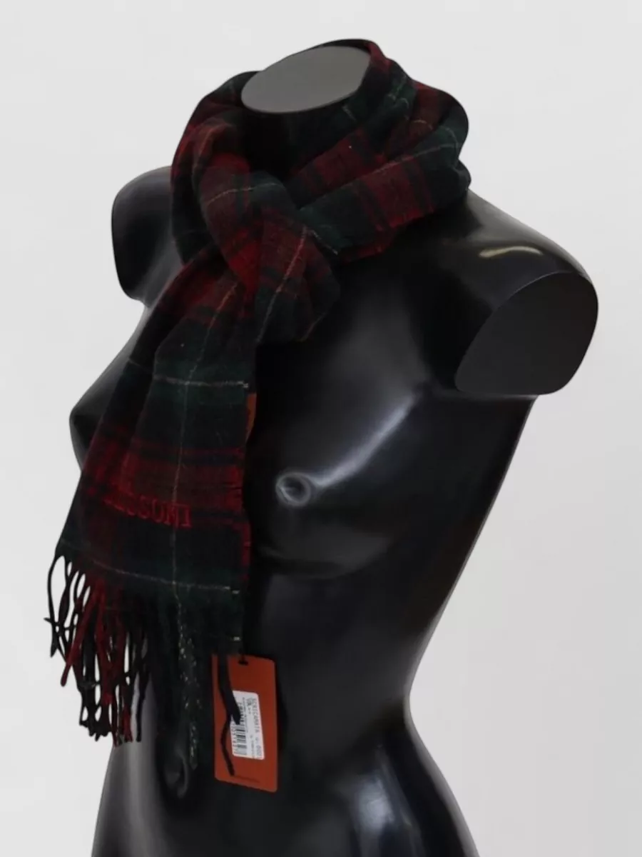 Missoni Checked Wool Scarf