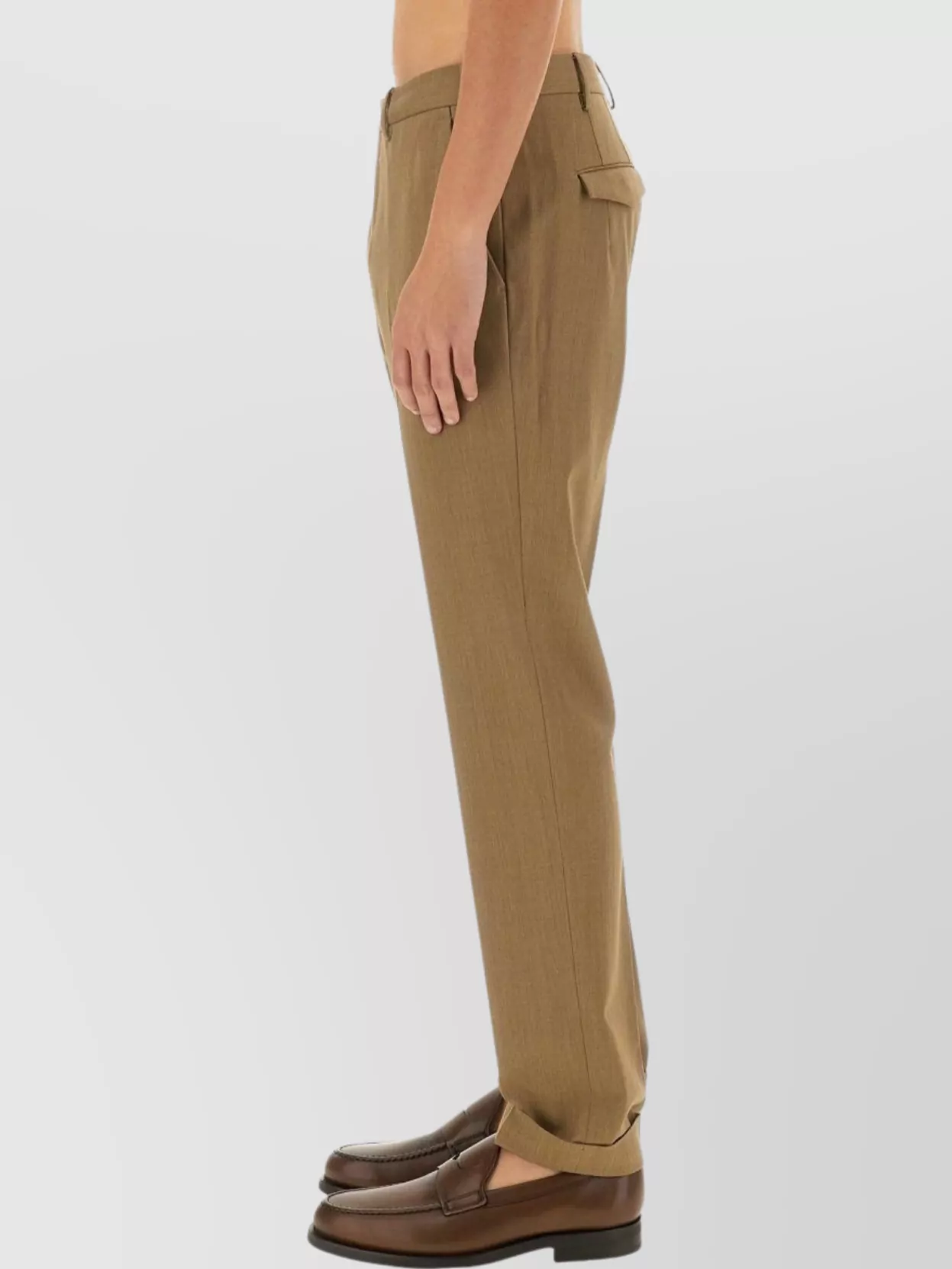 Pt Torino Straight Leg Trousers Belt Loops