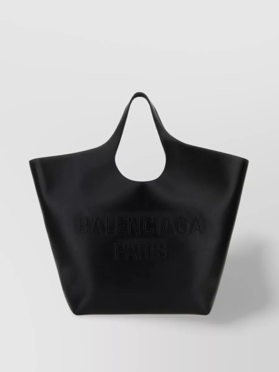 Shop Balenciaga Large Mary-kate Tote Bag In Black