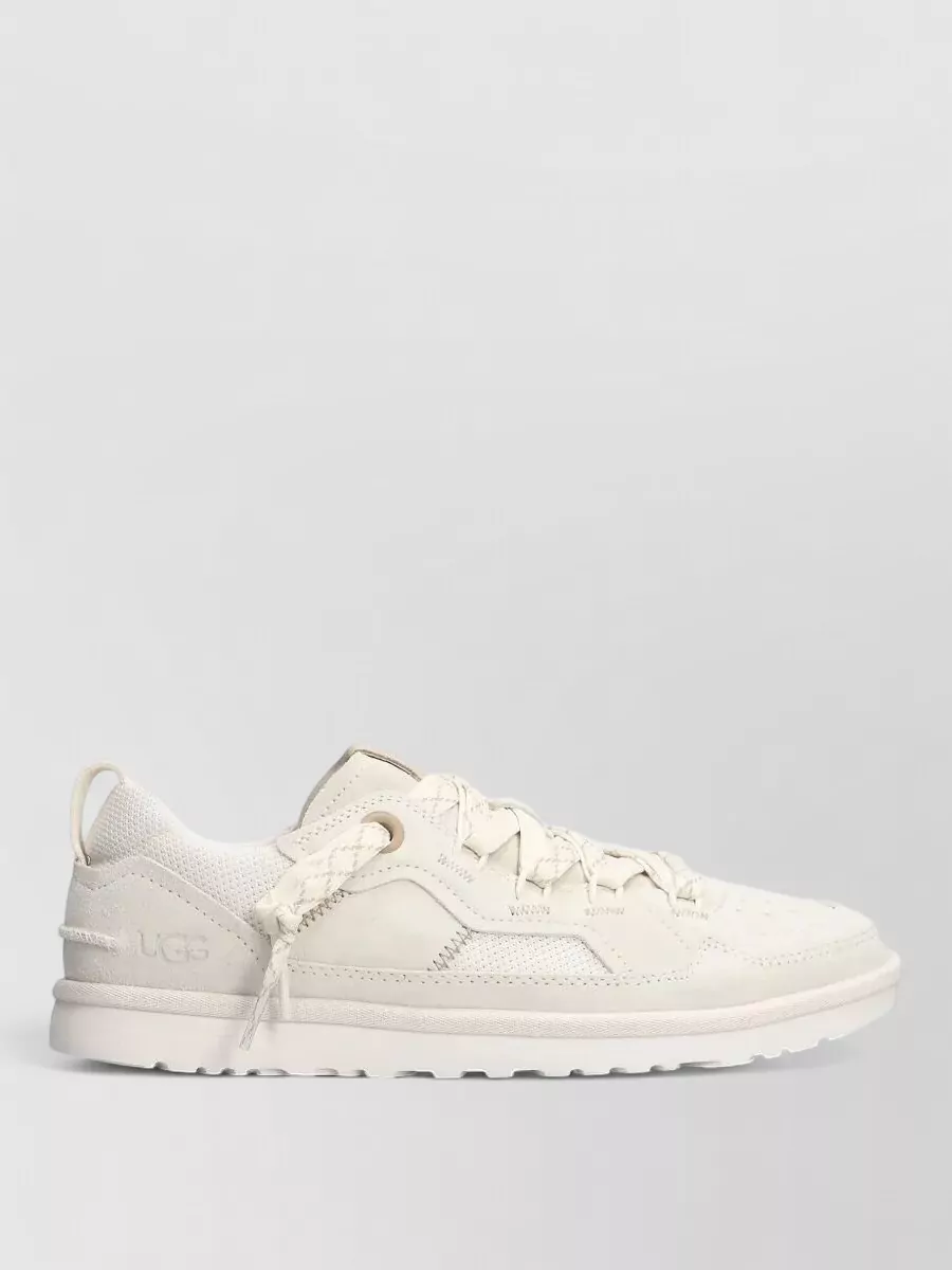 Ugg Suede Leather Lace-Up Sneakers