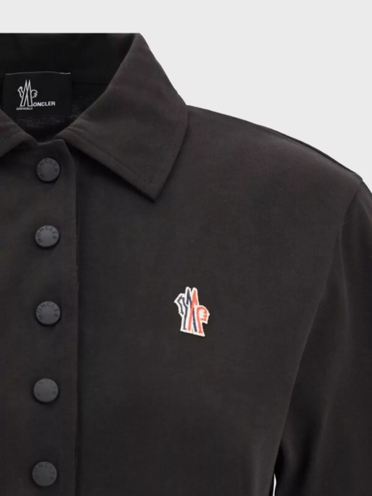 Moncler Collared Polo Shirt With Ribbed Hem Detail
