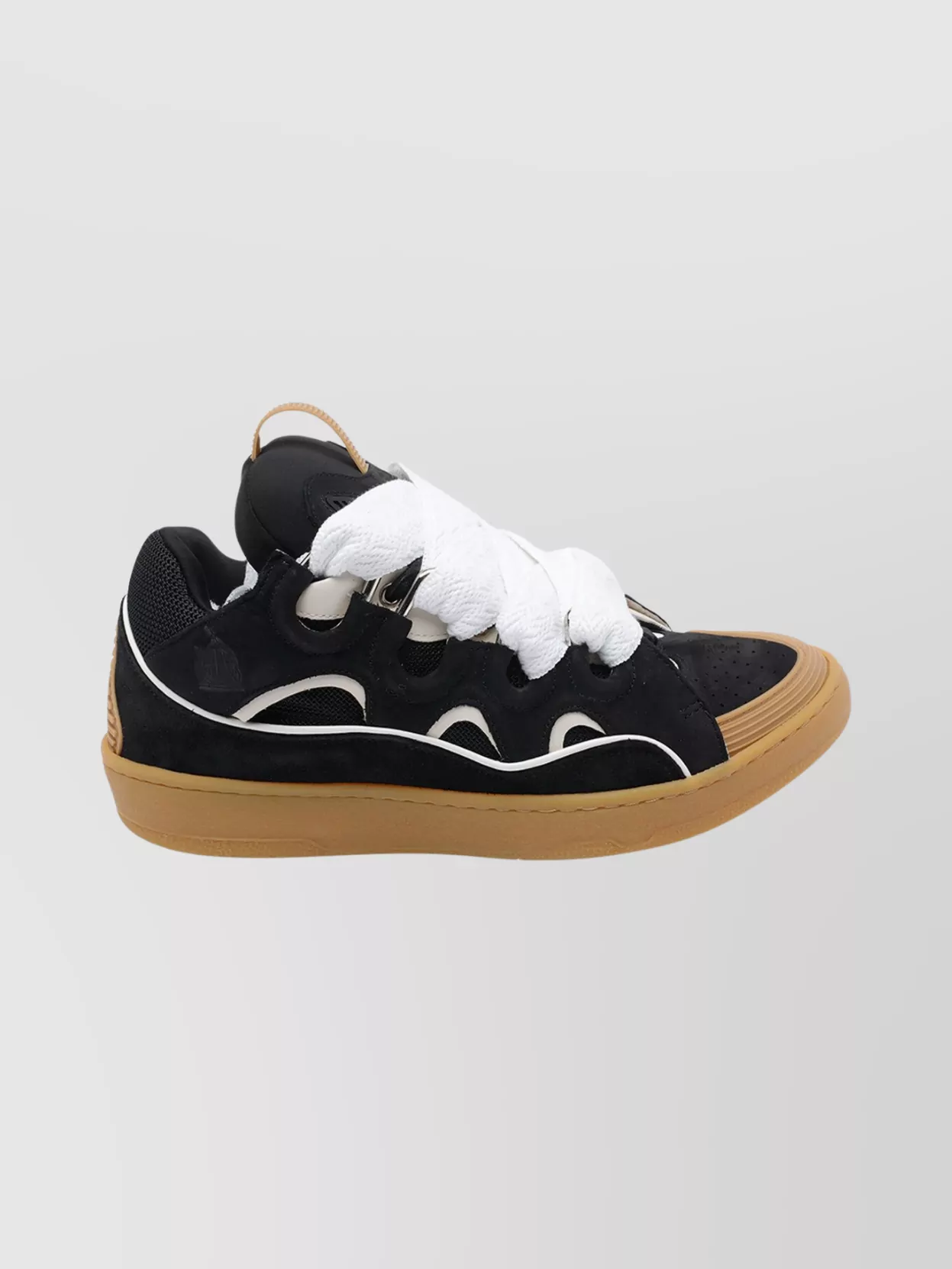 Lanvin Casual Sneakers With Contrasting Sole And Pull Tab