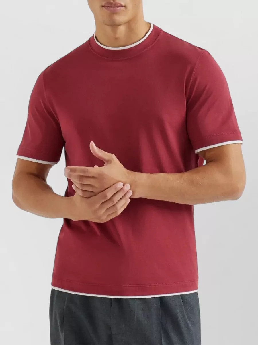 Brunello Cucinelli Crew Neck Short Sleeve T-Shirt