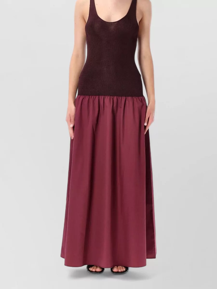 The Frankie Shop Viscose Slim-Fit Sleeveless Scoop-Neck Drop-Waist Maxi Dress
