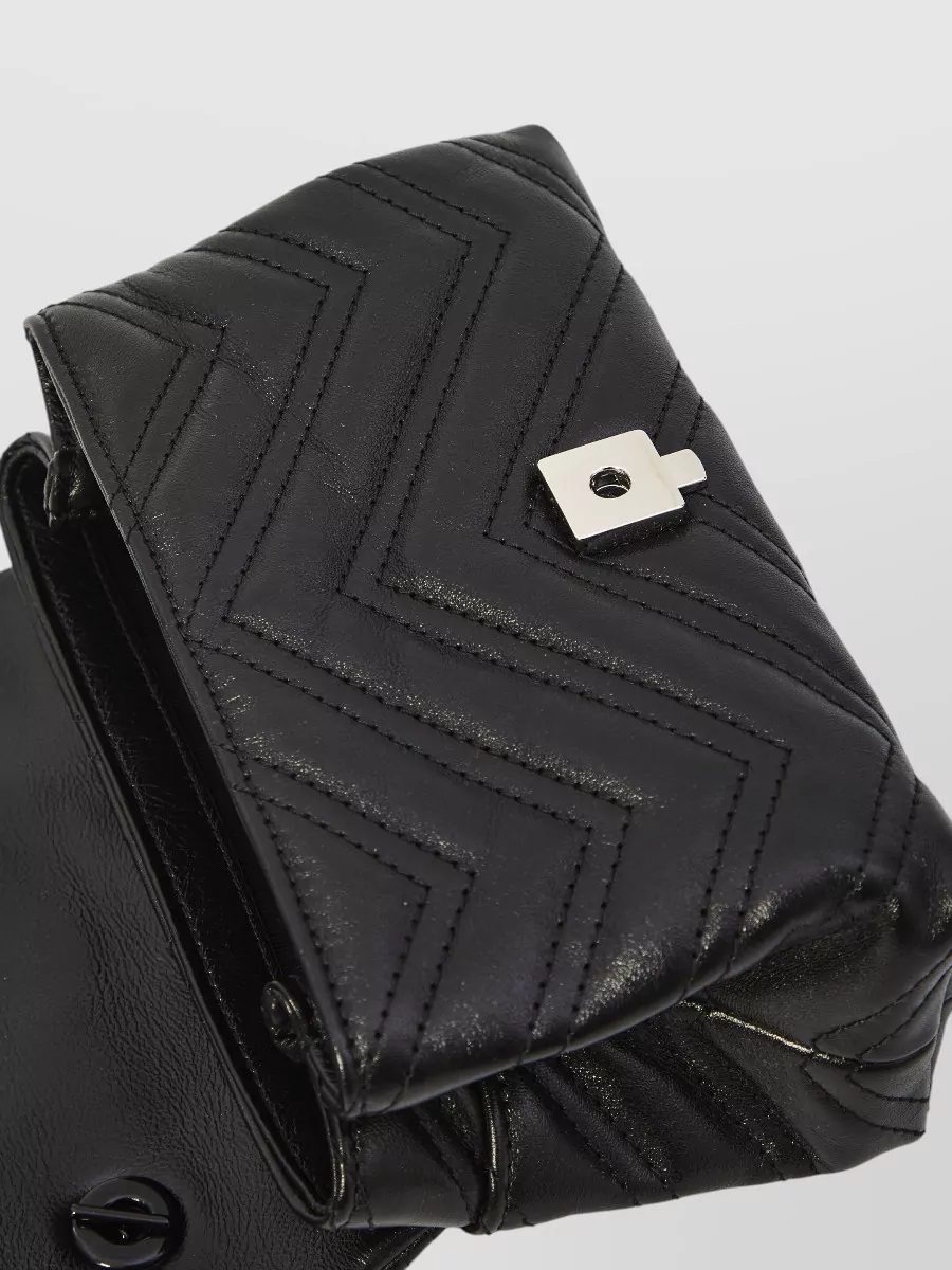 Gucci Gg Marmont Mini Leather Quilted Crossbody Bag