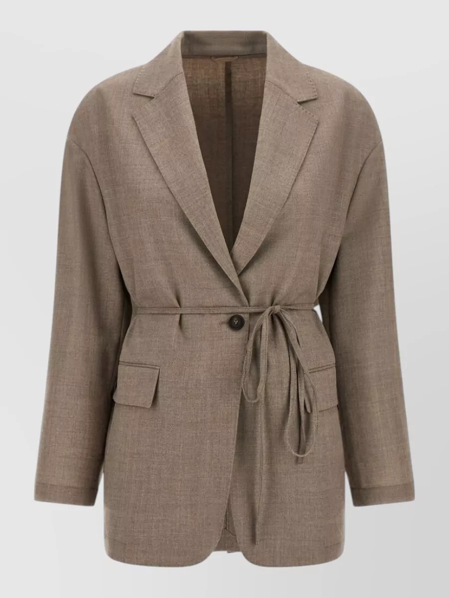 Brunello Cucinelli Virgin Wool Single-Breasted Blazer