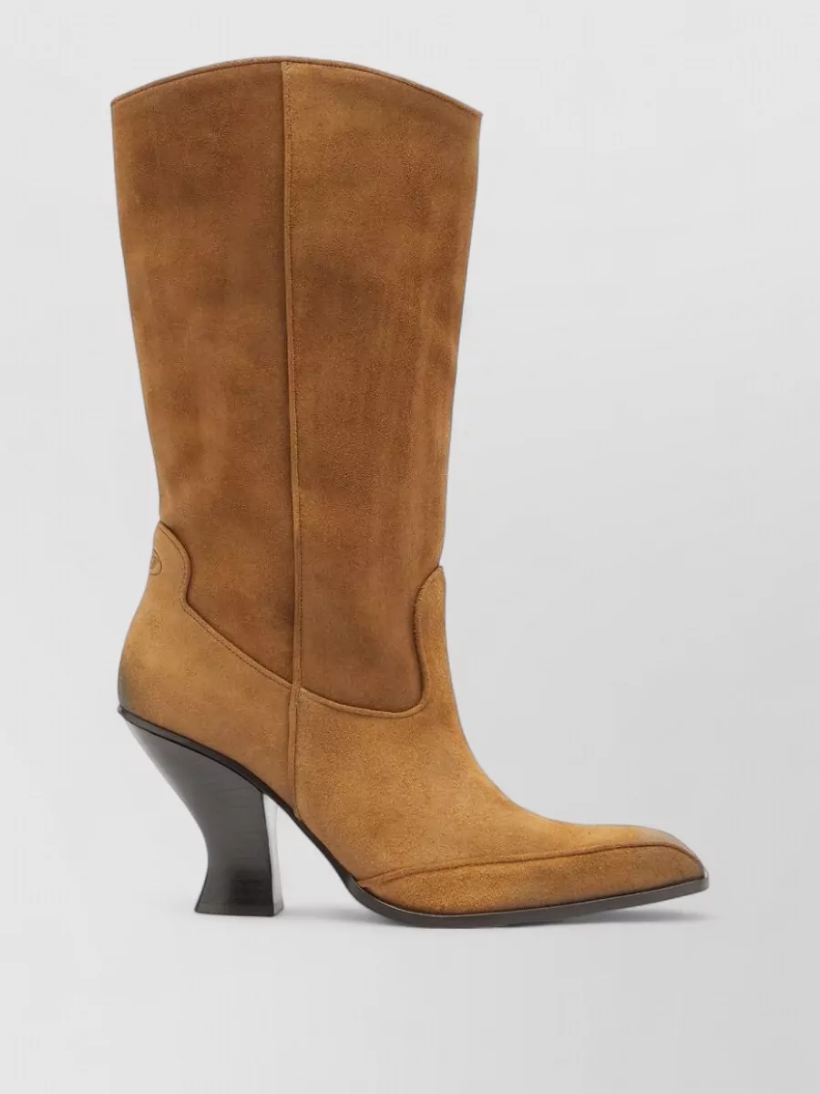 Diesel Leather Suede Ankle Boots