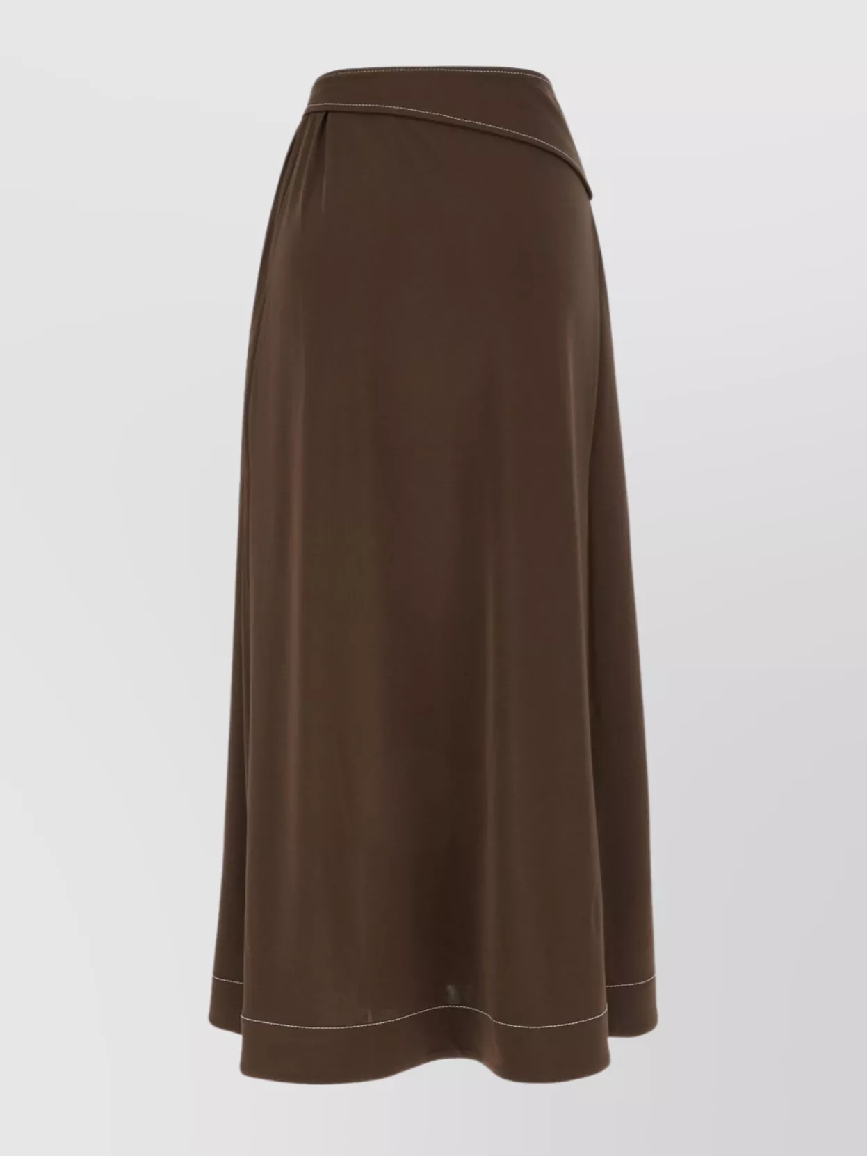 Bottega Veneta Cotton midi skirt featuring front knot | The