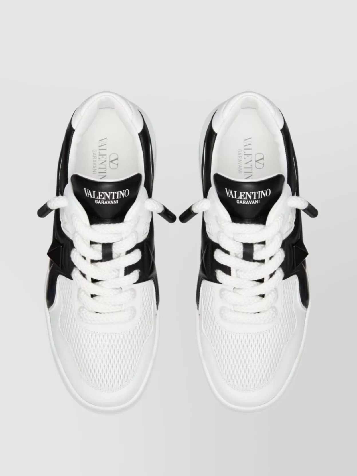 Valentino Garavani Xl Leather Sneakers With Roman Stud Detailing