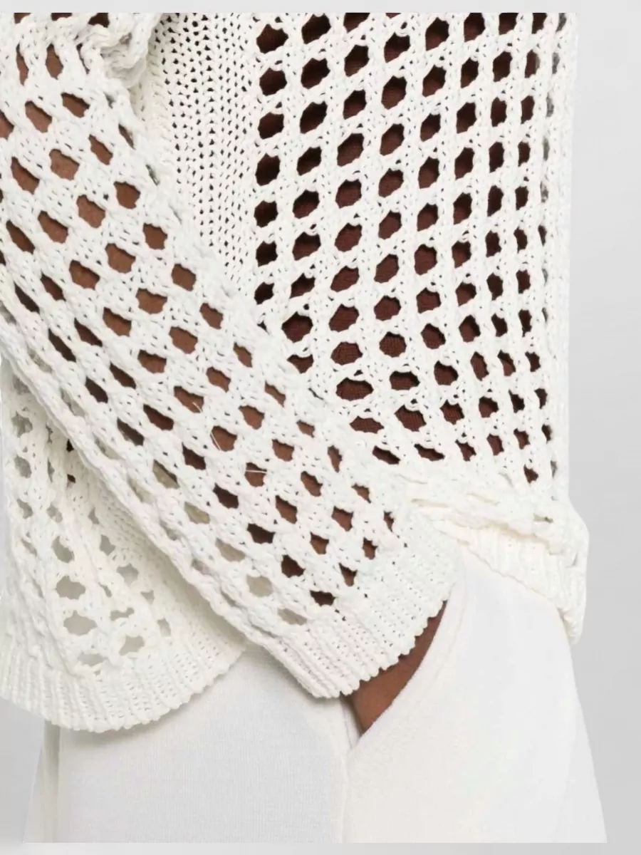Max Mara Ribbed-Hem Crewneck Sweatshirt