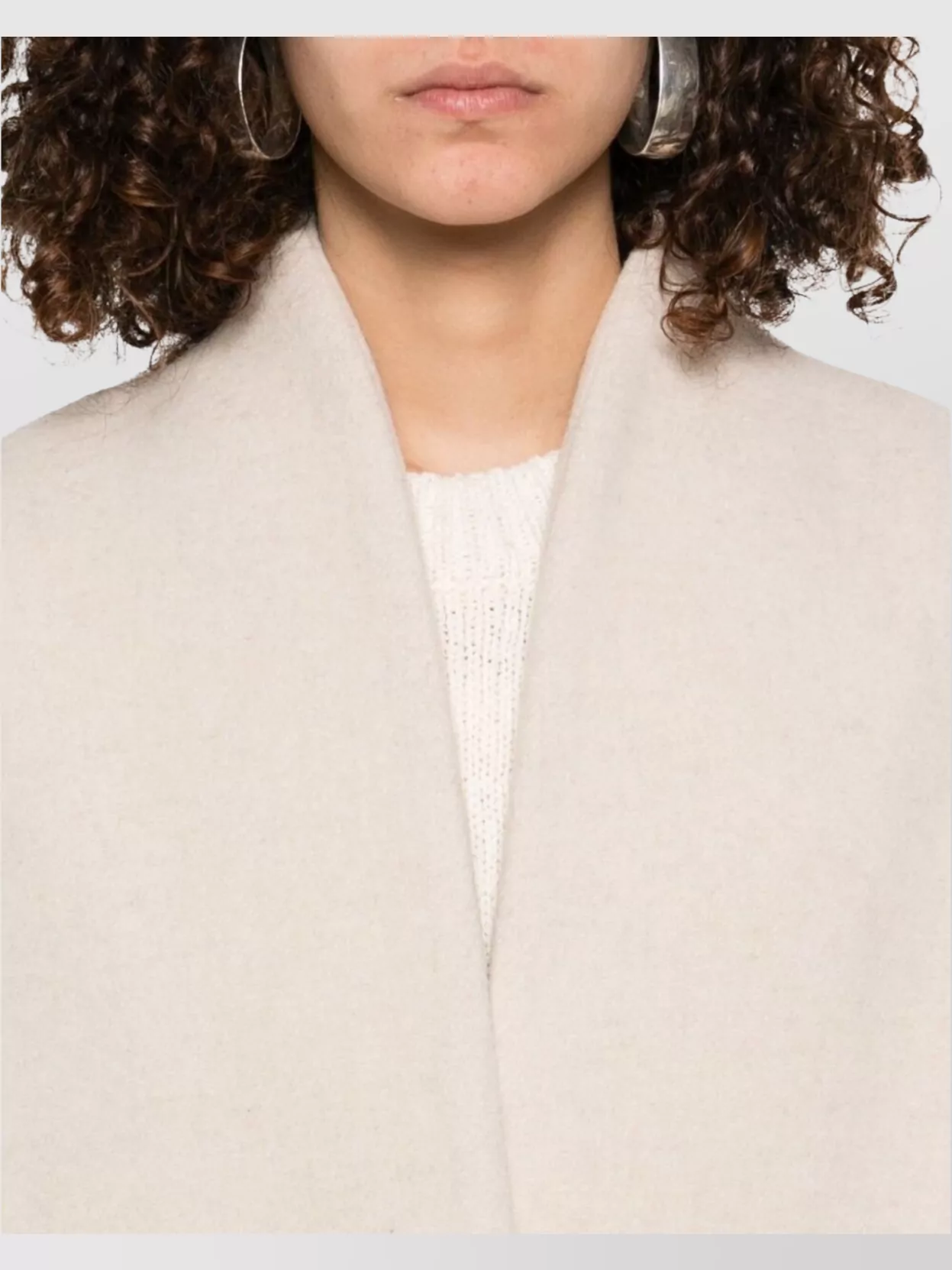 Isabel Marant Wool Jacket With Structured Shoulders And Collarless Design