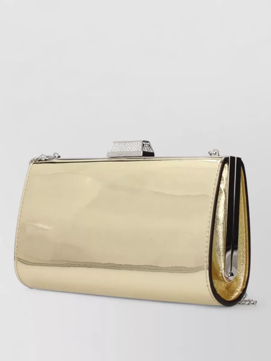 Jimmy Choo Na Leather Clutch Bag