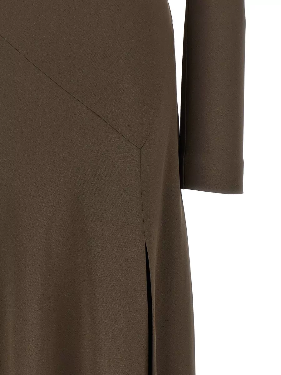 Alberta Ferretti One-Shoulder Draped Maxi Dress