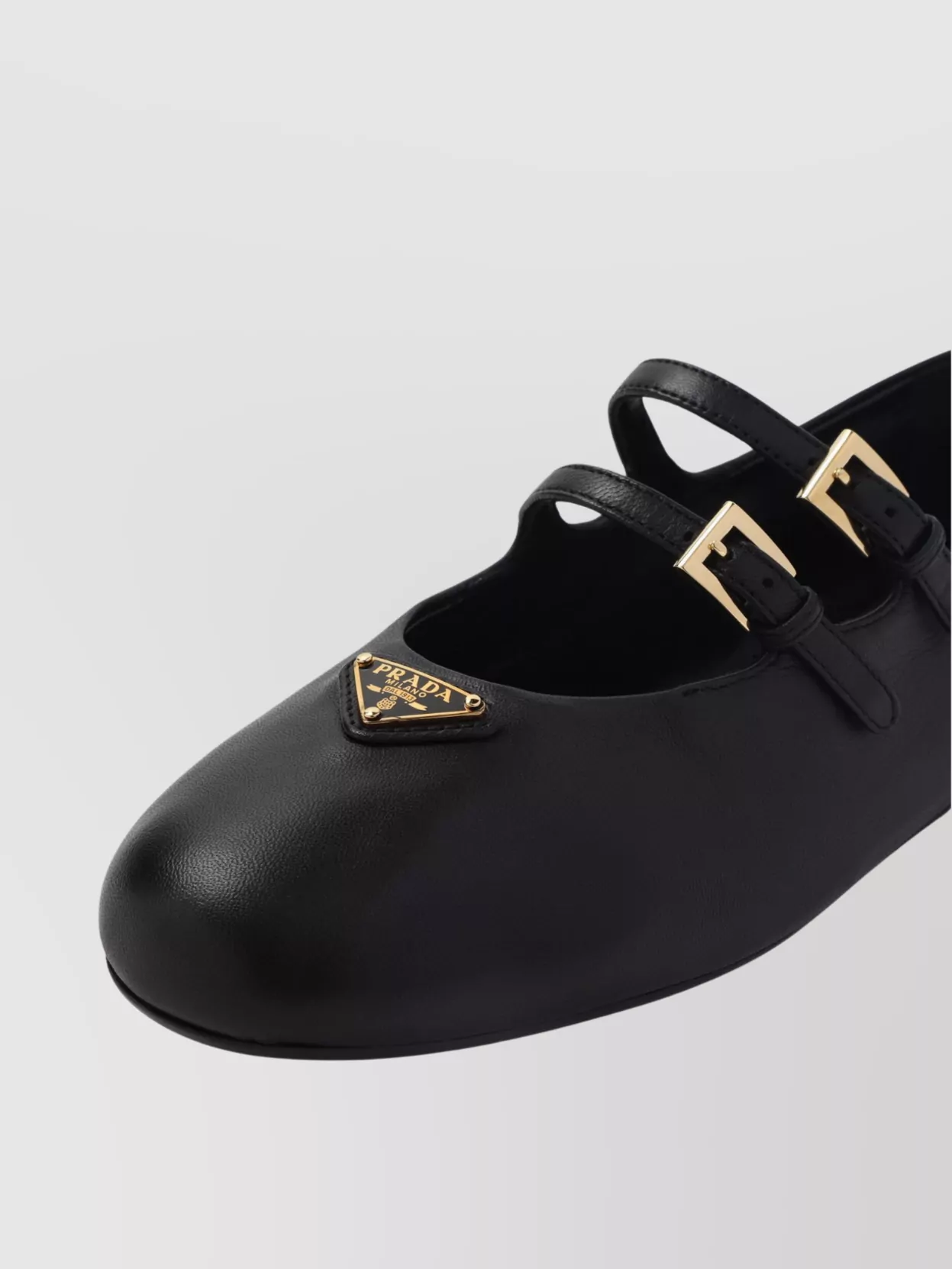 フラットシューズ Prada Double strap ballet flats Prada Mesh Double Buckle Ballet Flats - Bergdorf Goodman