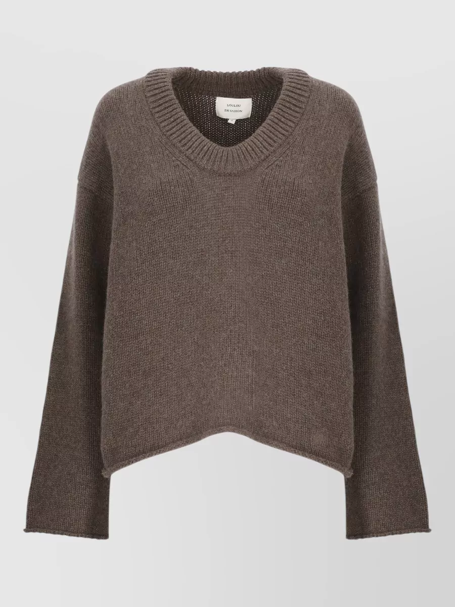 Loulou Studio cashmere ribbed crewneck sweater