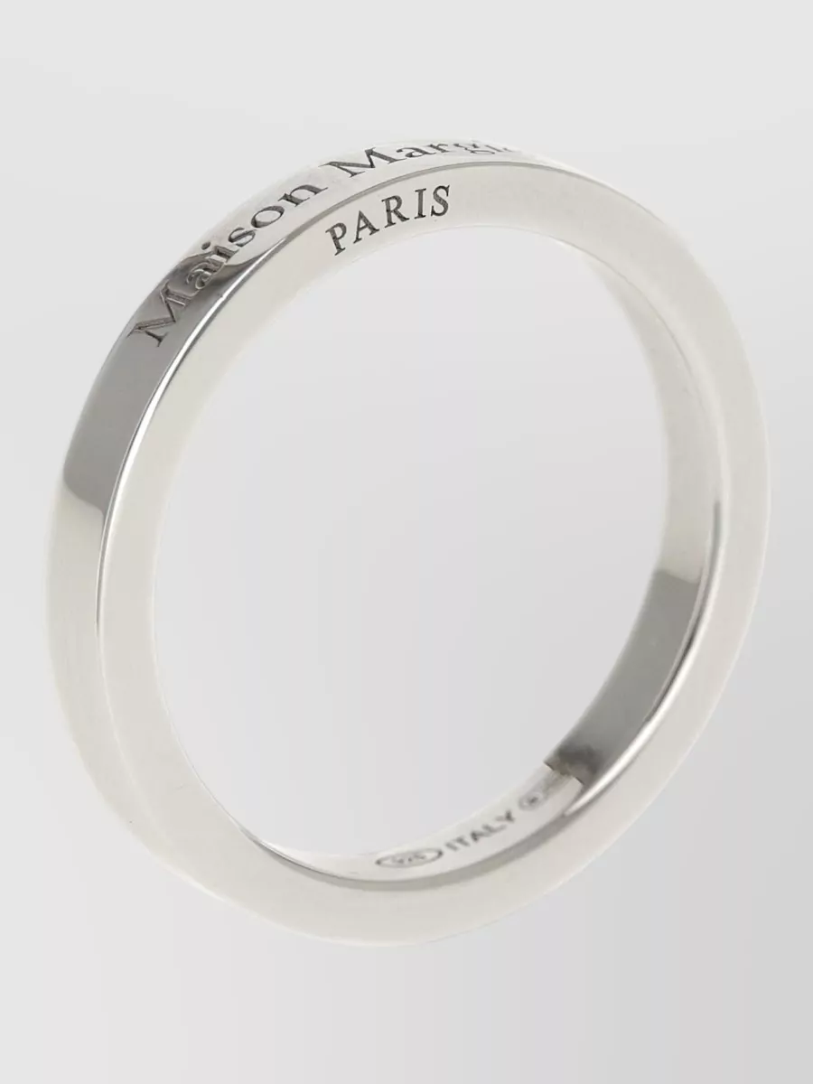 Maison Margiela Sterling Silver Logo Ring