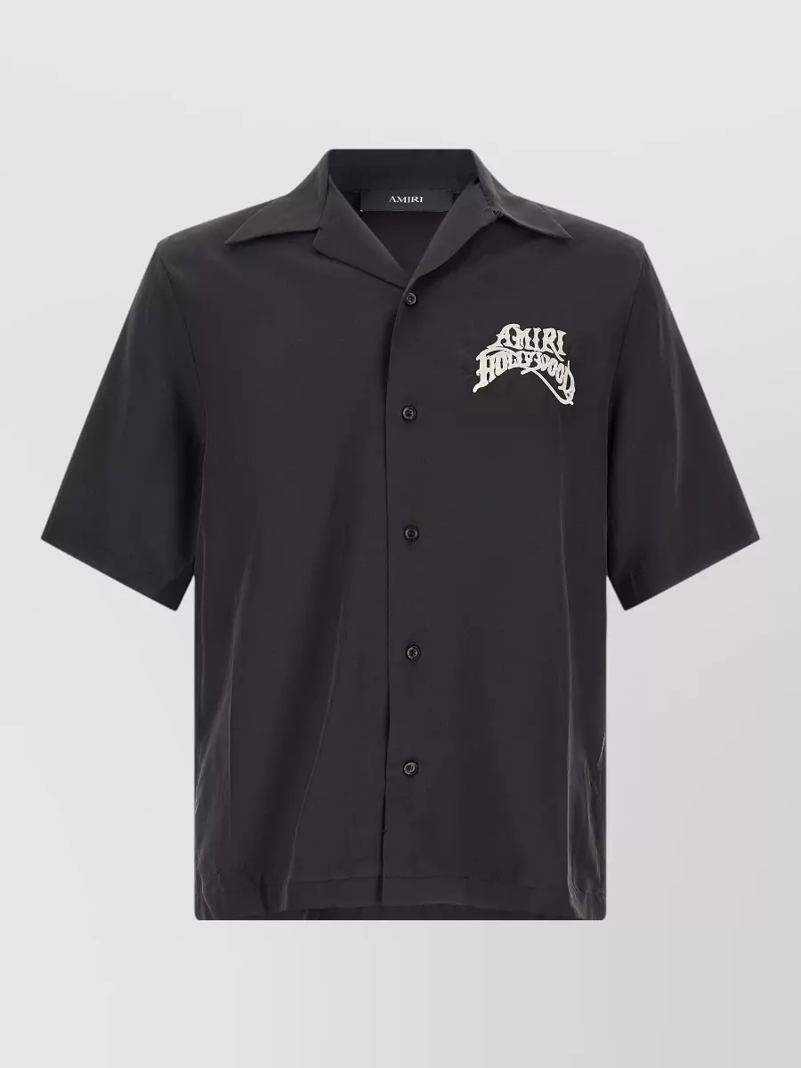Amiri Embroidered Short-Sleeve Shirt