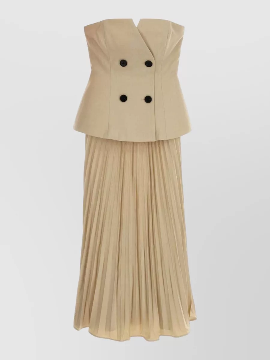 Self-Portrait Stretch gabardine evening dress