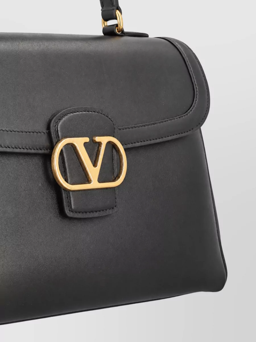 Valentino Garavani Vlogo Signature Leather Shoulder Bag