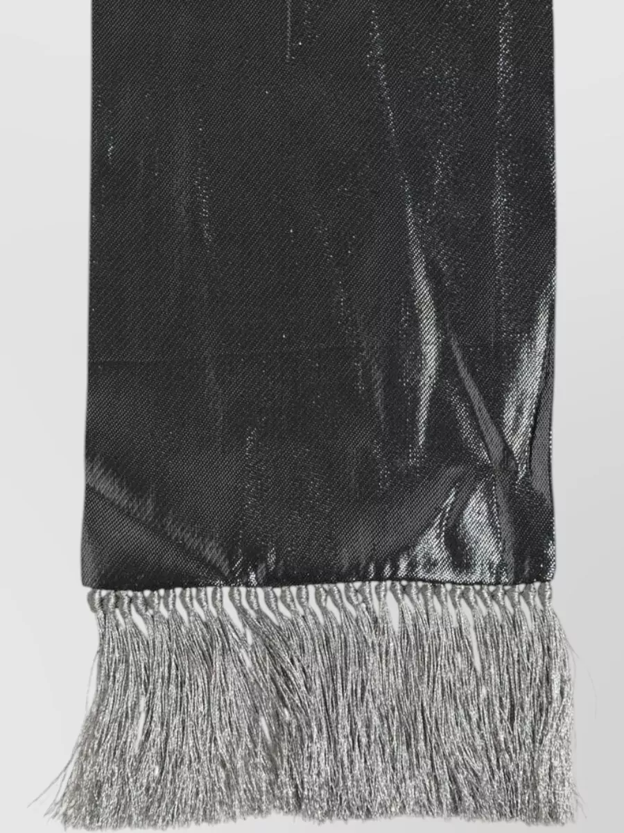 Dolce&Gabbana Silk Fringed Scarf