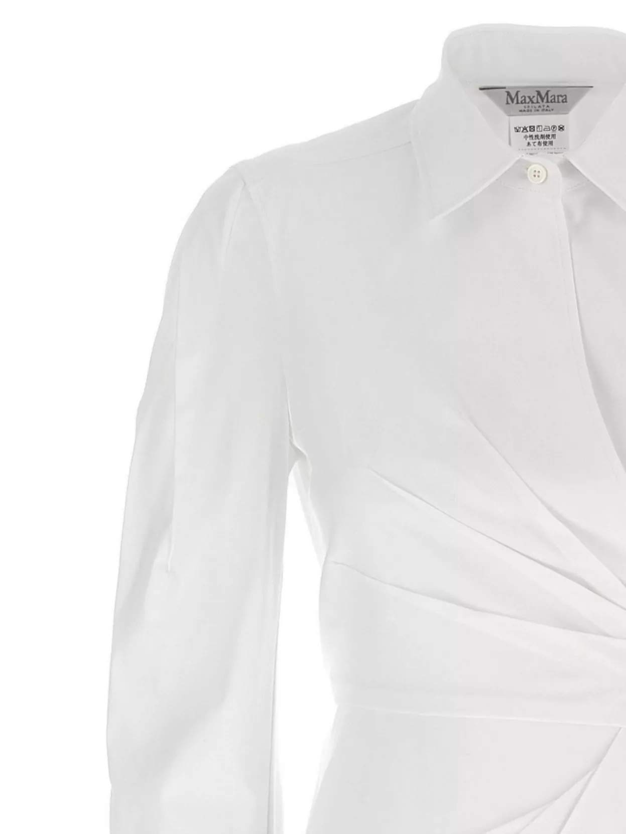 Max Mara Wrap Design Dress Buttoned Cuffs