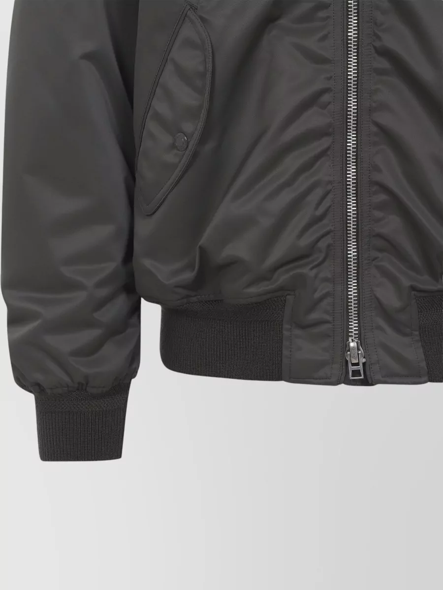 Tom Ford Bomber Jacket Ribbed Cuffs Hem Side Pockets