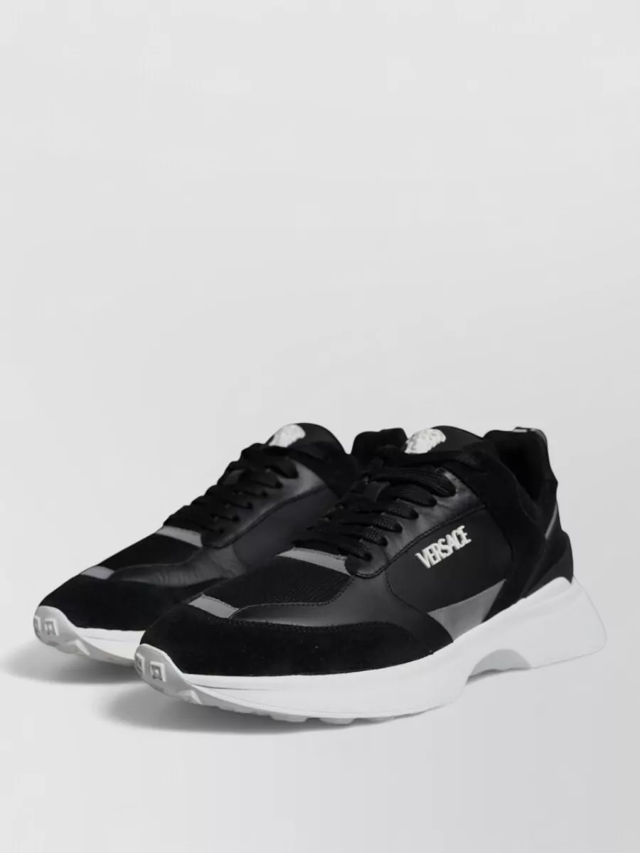 Versace Canvas Low-Top Sneakers