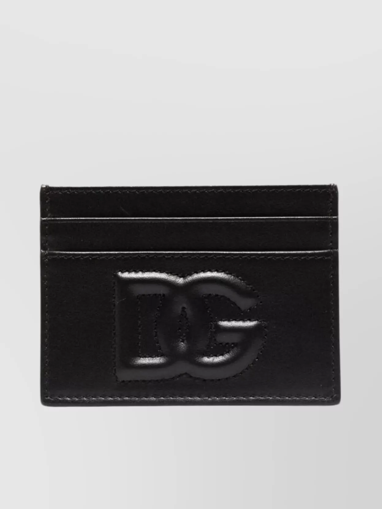 Shop Dolce & Gabbana Signature Logo Card Holder In Black