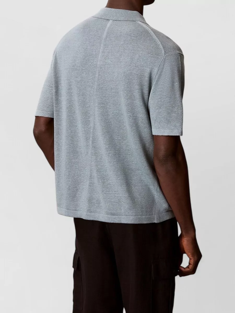 Calvin Klein Linen-Blend Polo Shirt