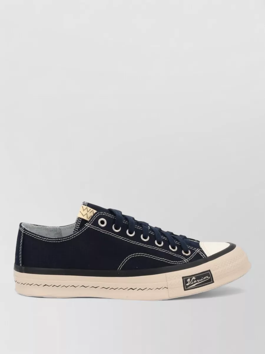 Visvim Sneakers Contrast Stitching Metal Eyelets Rubber Sole
