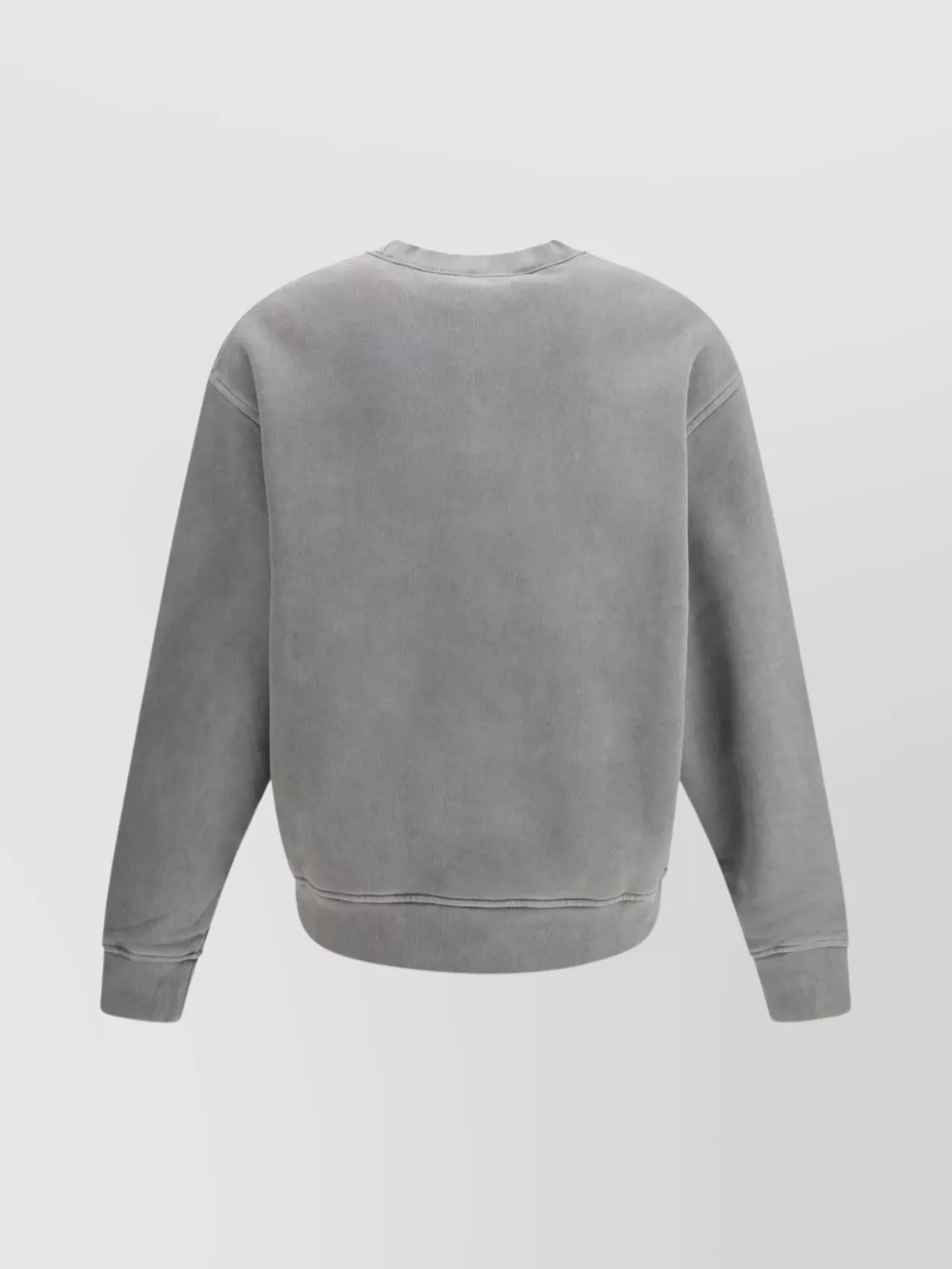 Palm Angels Crew Neck Logo Sweater Long Sleeves In Gray