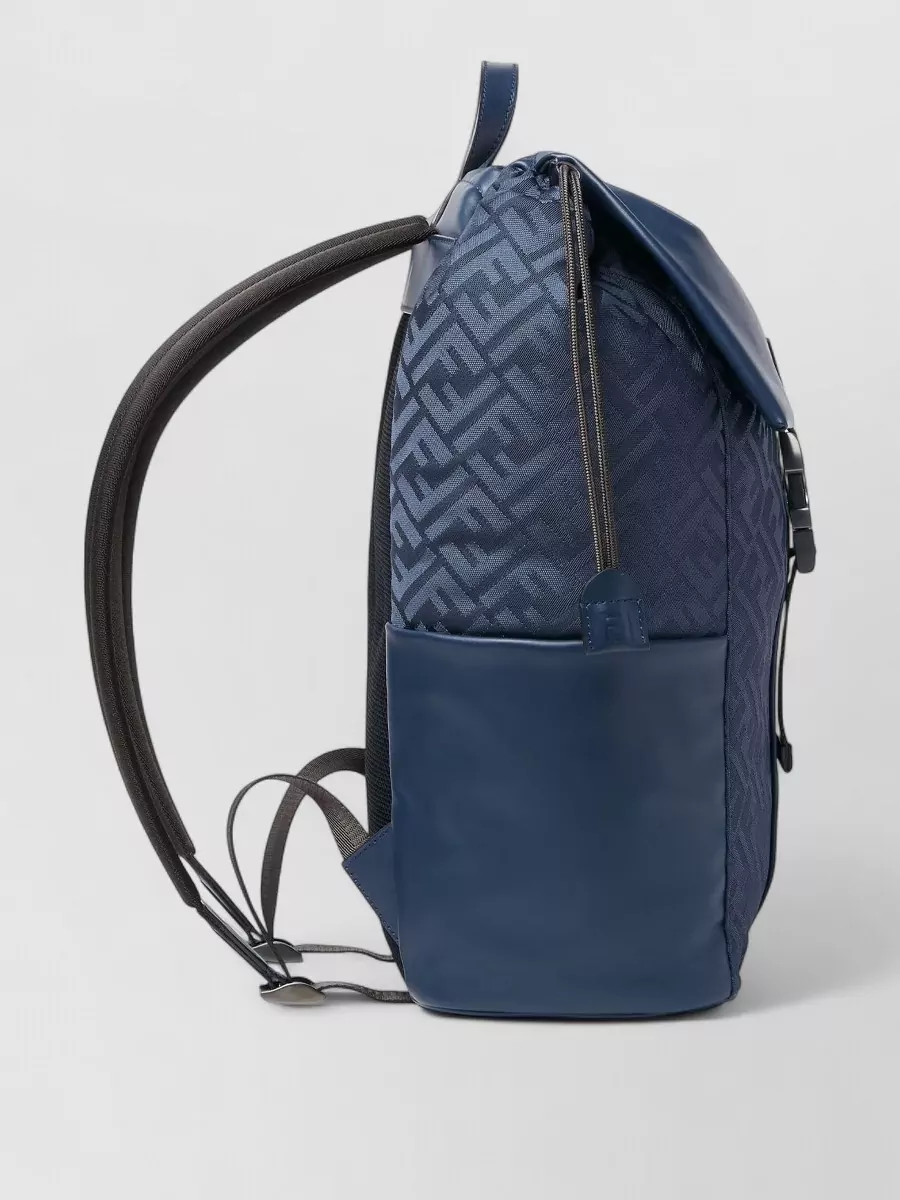 Fendi Baguette Nylon Backpack Ff Grace Logo