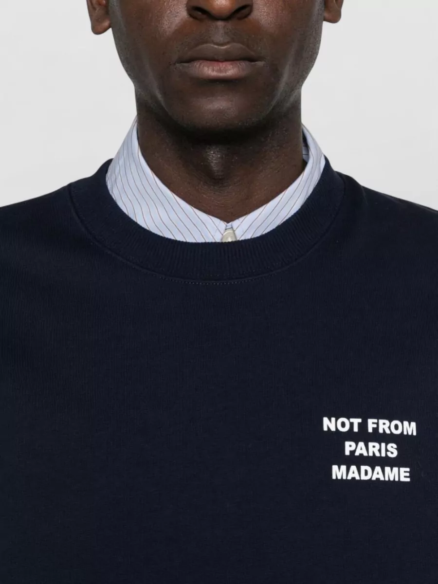 Drôle De Monsieur Cotton Crewneck Sweatshirt