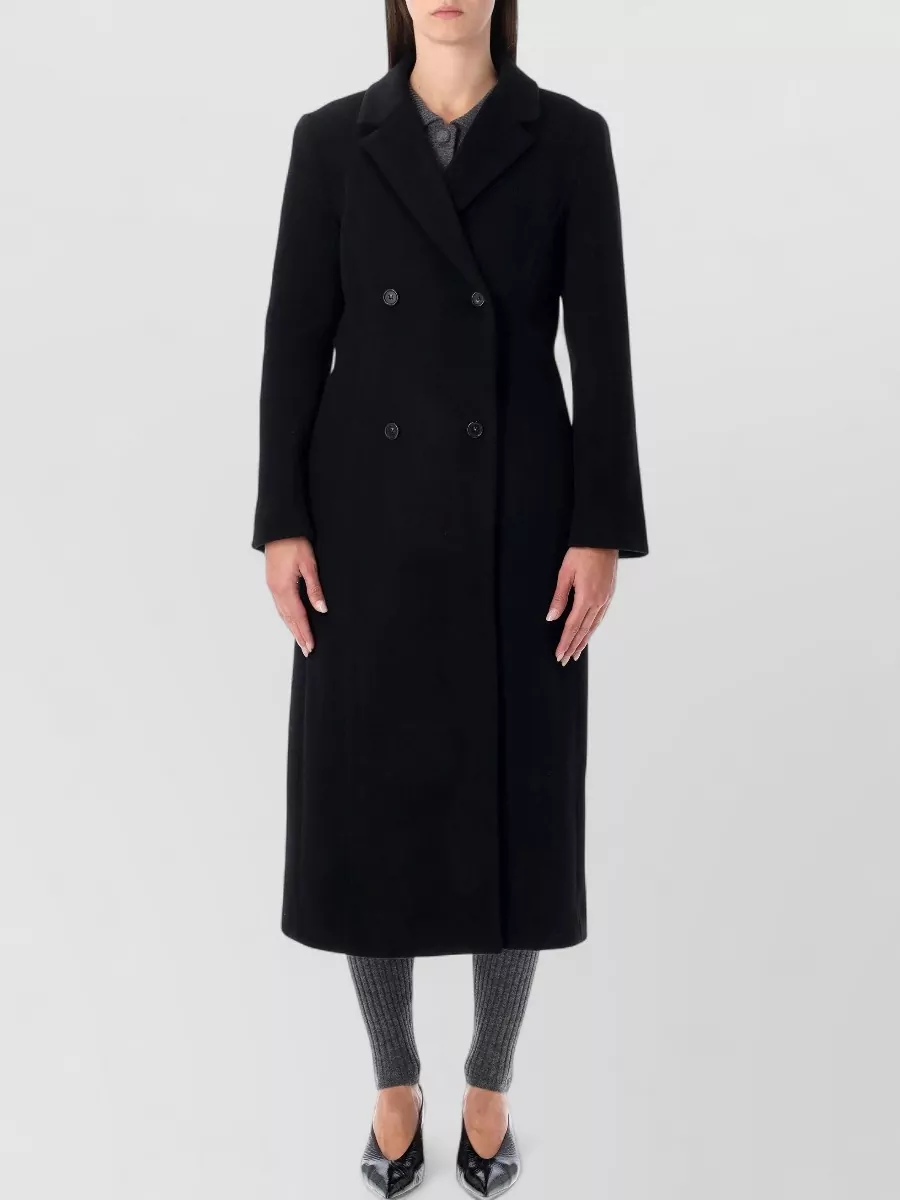 The Garment Wool-blend long double-breasted coat