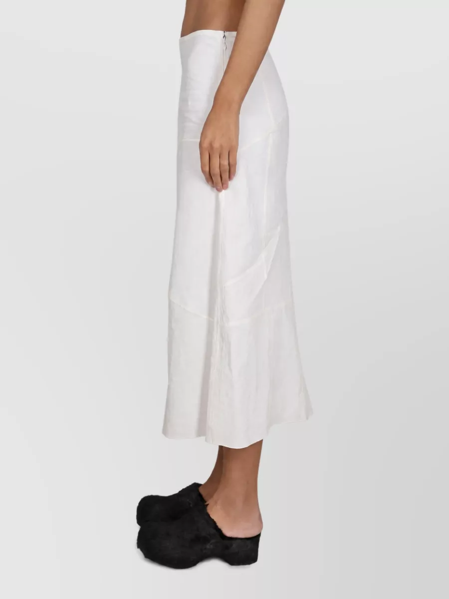 Jil Sander Linen A-Line Skirt