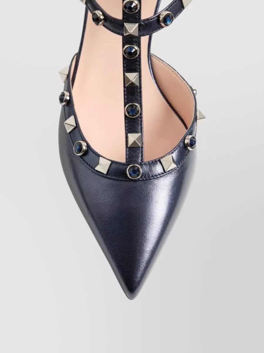 Valentino Garavani Leather Ankle-Strap Pumps