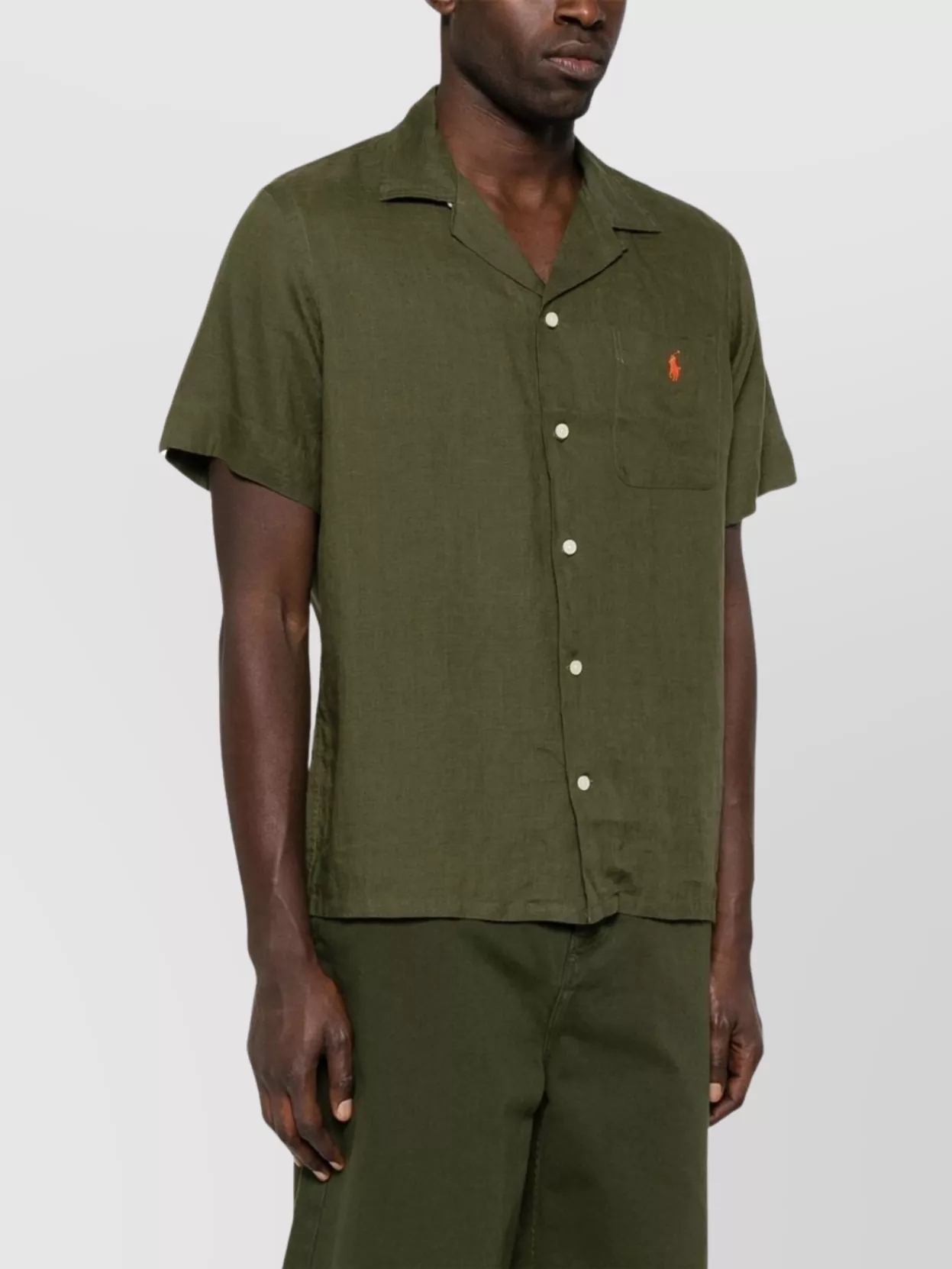 Ralph Lauren Logo Chest Pocket Shirt With Pleat Detailing