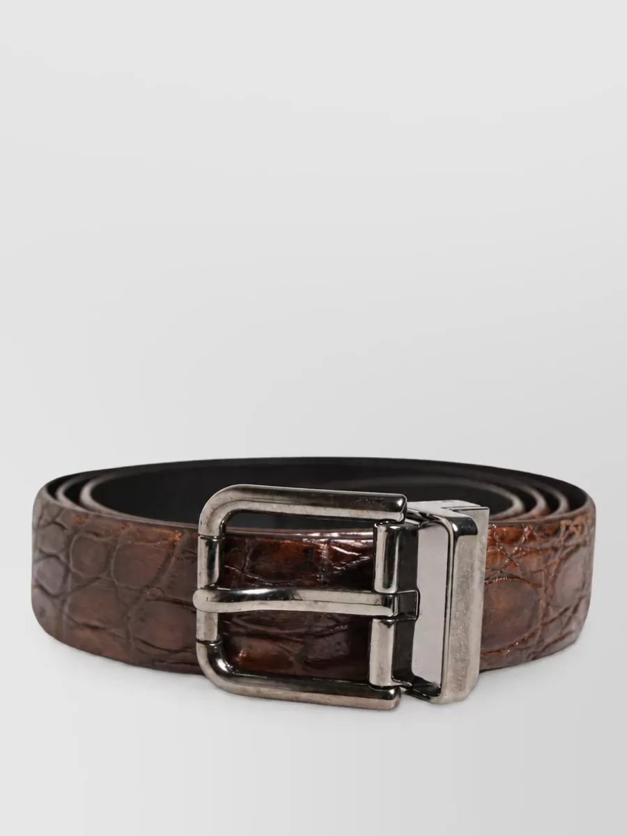 Dolce&Gabbana caiman leather belt