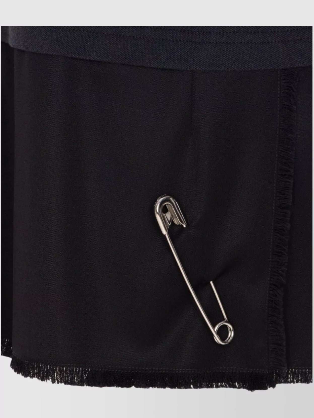 Balenciaga Dress With Pleated Hem And Safety Pin Detail