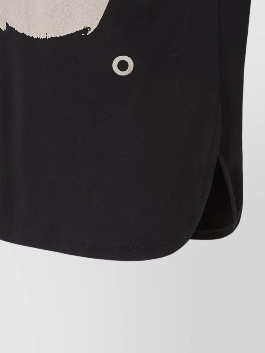 Fendi Organic Cotton Ti Amo Graphic Print V-Neck T-Shirt