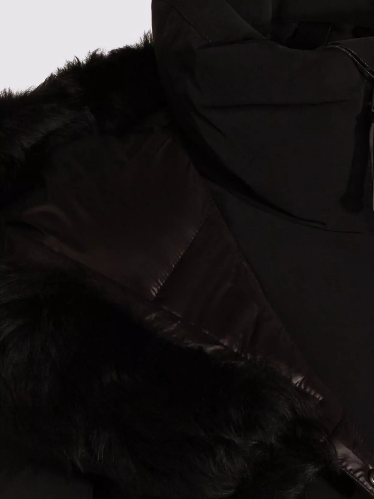 Mackage Quilted Down Jacket Belted Waist In Black