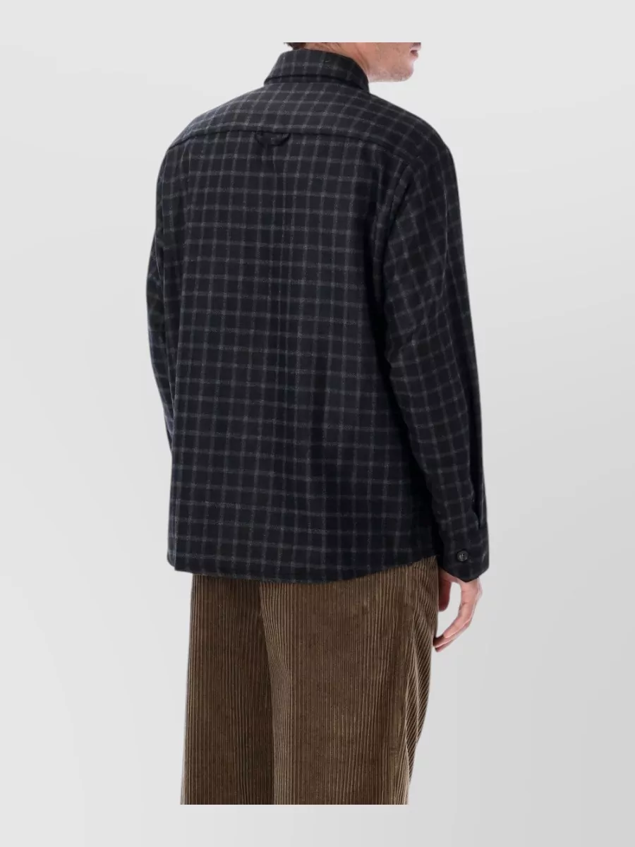 A.p.c. Checked Wool Overshirt