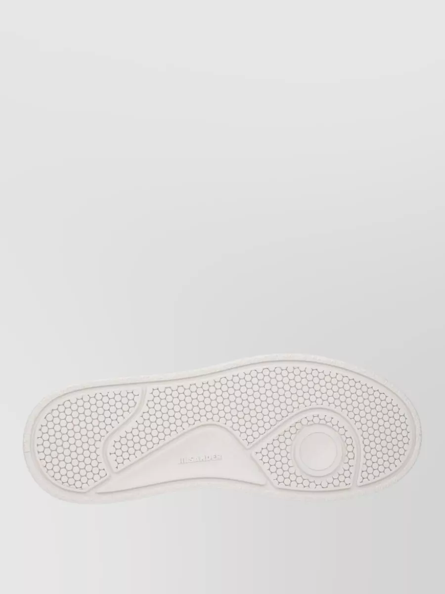 Jil Sander Leather Platform Low-Top Sneakers