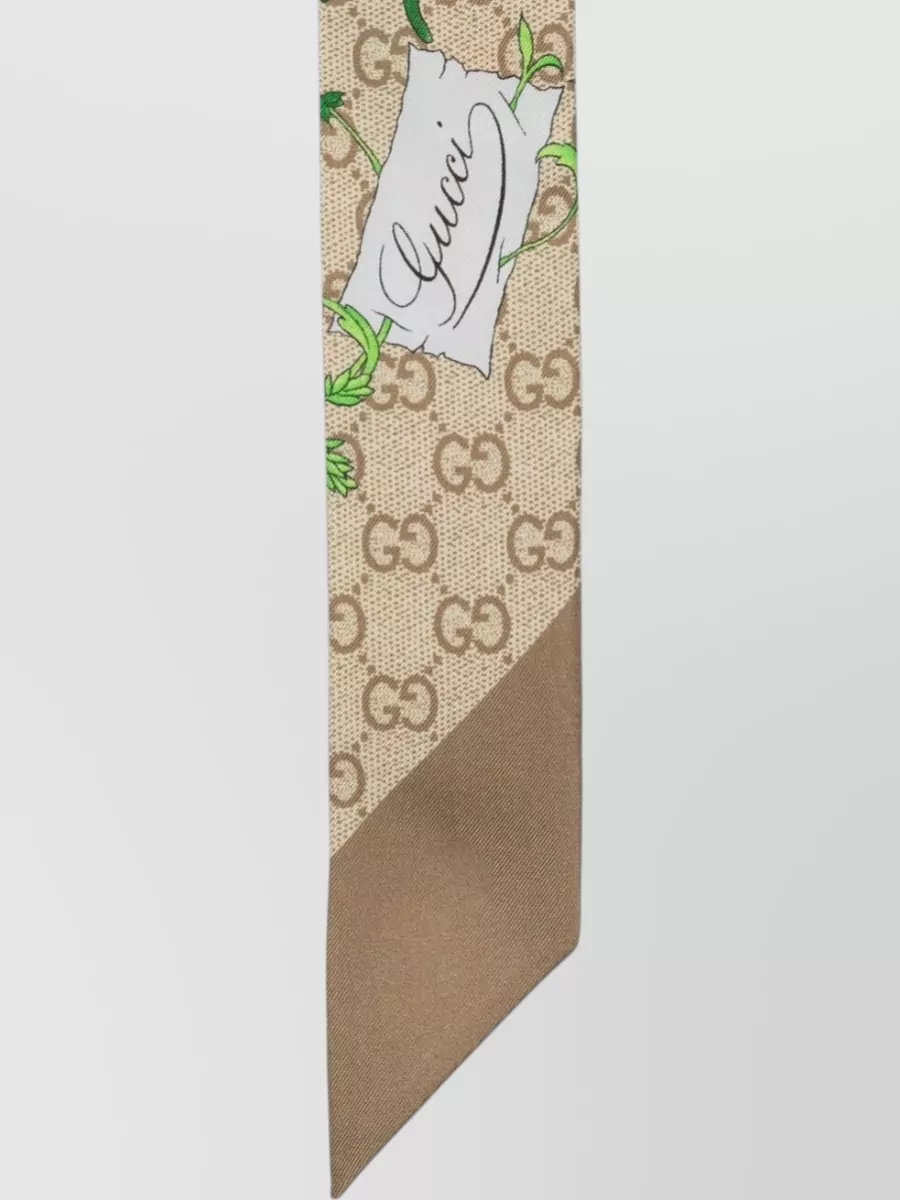Gucci Silk Floral-Print Foulard